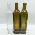 Top Quality Square Cooking Oil Olive Oil Glass Bottle with Metal Lid